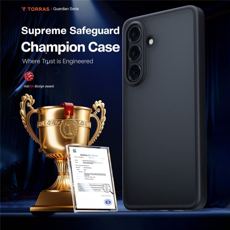 Захисний чохол TORRAS Guardian для Samsung Galaxy S26 - Black: фото 9 з 10