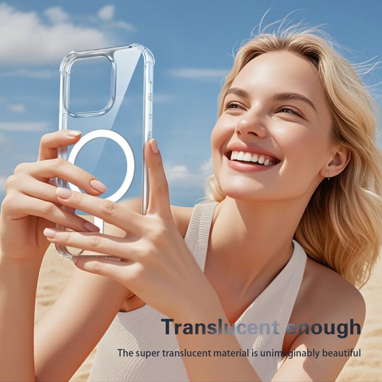 Захисний чохол UniCase AirBag Flow MagSafe для OnePlus 15 - Transparent: фото 13 з 14