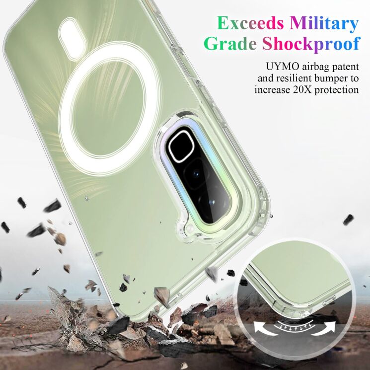 Защитный чехол UniCase AirBag MagSafe для Infinix Hot 70 - Clear (422016C) Защитный чехол UniCase AirBag MagSafe для Infinix Hot 70 - Clear: фото 6 из 7