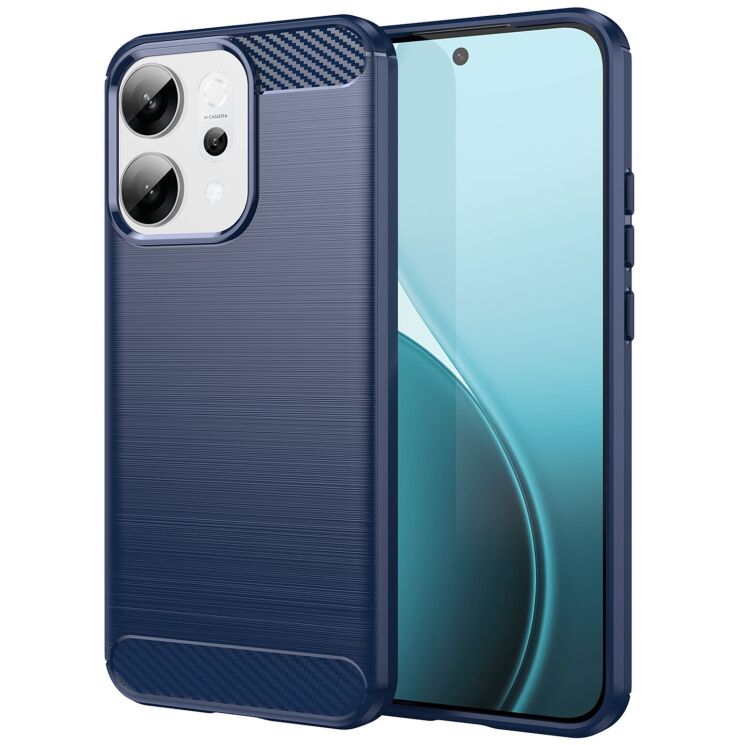 Захисний чохол UniCase Carbon для OPPO Reno 14 5G - Blue: фото 1 з 10