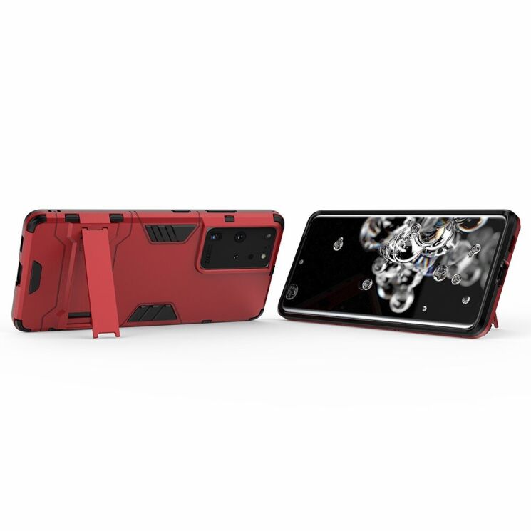 Защитный чехол UniCase Hybrid для Samsung Galaxy S21 Ultra - Red: фото 4 из 8
