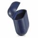 Защитный чехол UniCase Leather Cover для Apple AirPods 1 / 2 - Navy Blue (247303DB). Фото 8 из 13