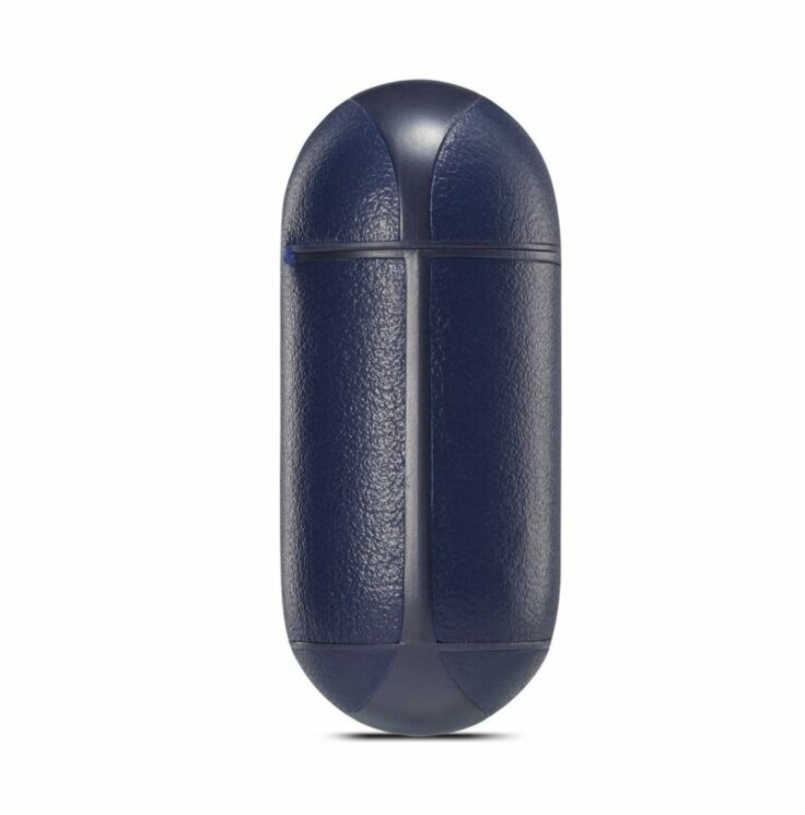 Защитный чехол UniCase Leather Cover для Apple AirPods 1 / 2 - Navy Blue: фото 5 из 13