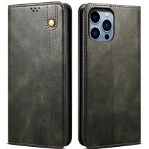 Защитный чехол UniCase Leather Wallet для Apple iPhone 16 Pro - Green: фото 1 из 6