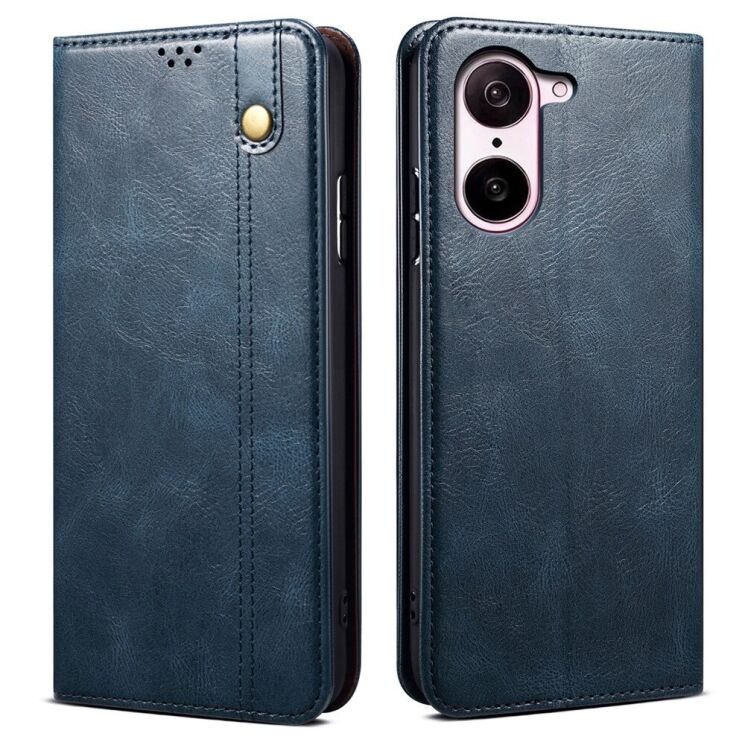Захисний чохол UniCase Leather Wallet для OnePlus Nord CE 5 / Ace 5 Racing - Blue: фото 1 з 6