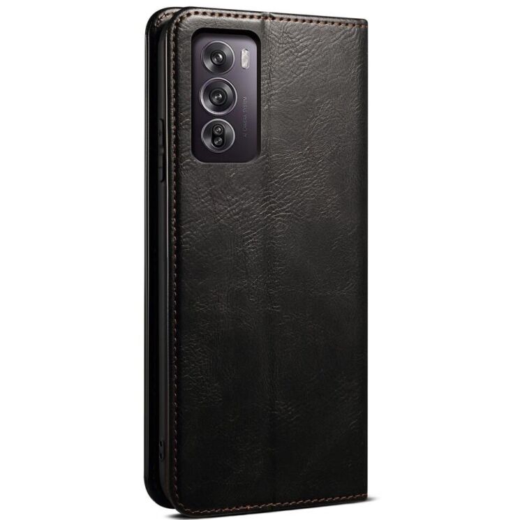 Защитный чехол UniCase Leather Wallet для OPPO Reno 12 Pro - Black: фото 6 из 6