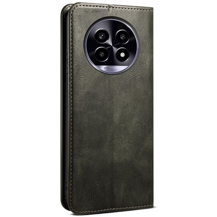 Защитный чехол UniCase Leather Wallet для Realme 13 Pro / 13 Pro Plus - Green: фото 6 из 6