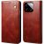 Защитный чехол UniCase Leather Wallet для Xiaomi Poco F6 Pro - Brown: фото 1 из 7