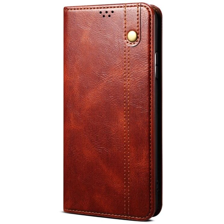 Защитный чехол UniCase Leather Wallet для Xiaomi Poco F6 Pro - Brown: фото 5 из 7