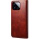 Защитный чехол UniCase Leather Wallet для Xiaomi Poco F6 Pro - Brown (354925Z). Фото 6 из 7