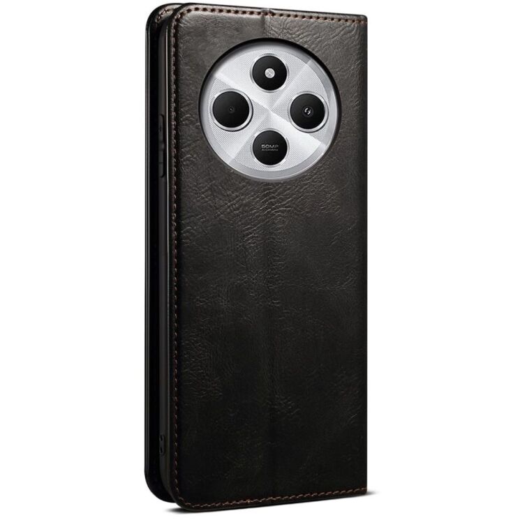 Защитный чехол UniCase Leather Wallet для Xiaomi Redmi 14C / Redmi A4 5G / Poco C75 - Black: фото 6 из 6