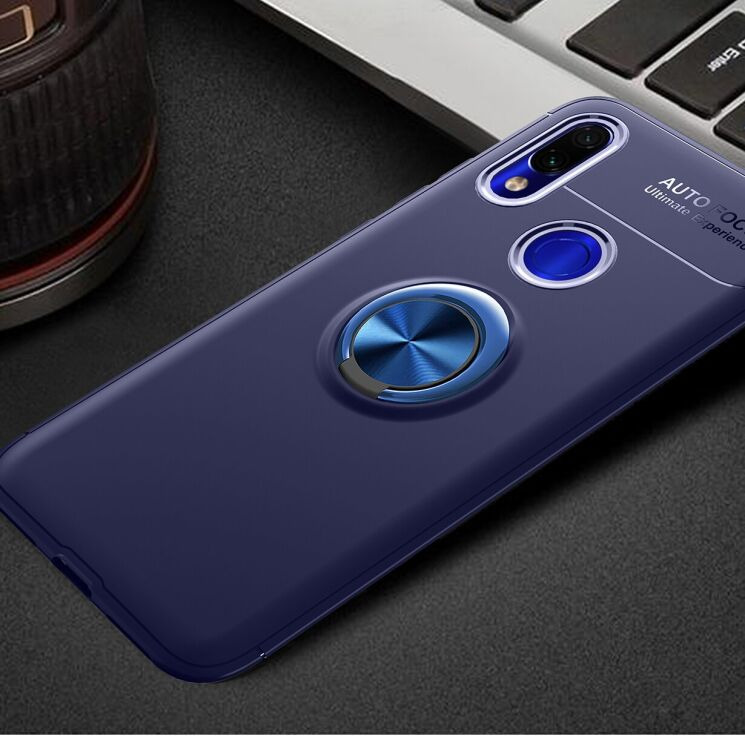 Чохол з магнітним кільцем UniCase Magnetic Ring для Xiaomi Redmi 7 - Blue: фото 1 з 13