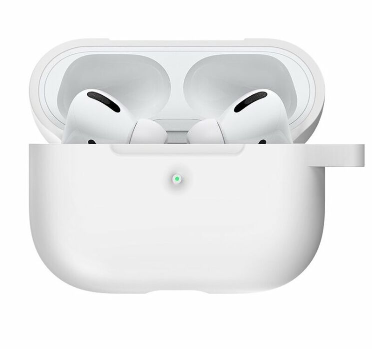 Защитный чехол UniCase Simple Stylish для Apple AirPods Pro - White: фото 3 из 7