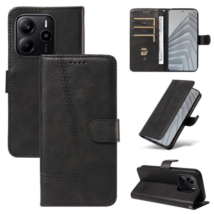 Защитный чехол UniCase T-Shape Lines для Xiaomi Redmi Note 14 4G - Black: фото 1 из 9