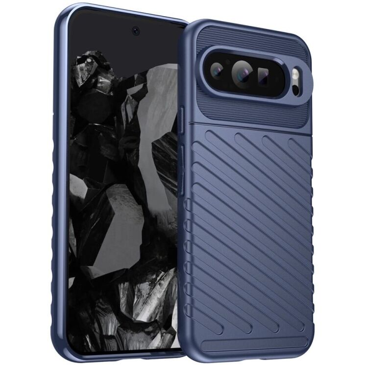 Захисний чохол UniCase Twill Soft для Google Pixel 9 Pro XL - Blue: фото 1 з 8