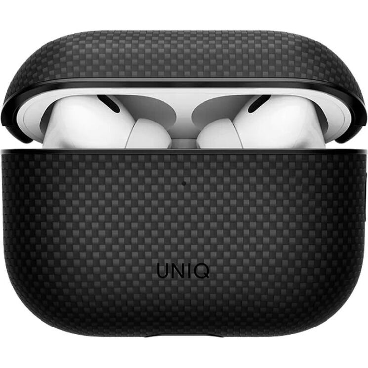 Защитный чехол UNIQ Keva Prime для AirPods Pro 3 (UNIQ-AIRPODSPRO3-KEVPCBLK) - Black: фото 1 из 7