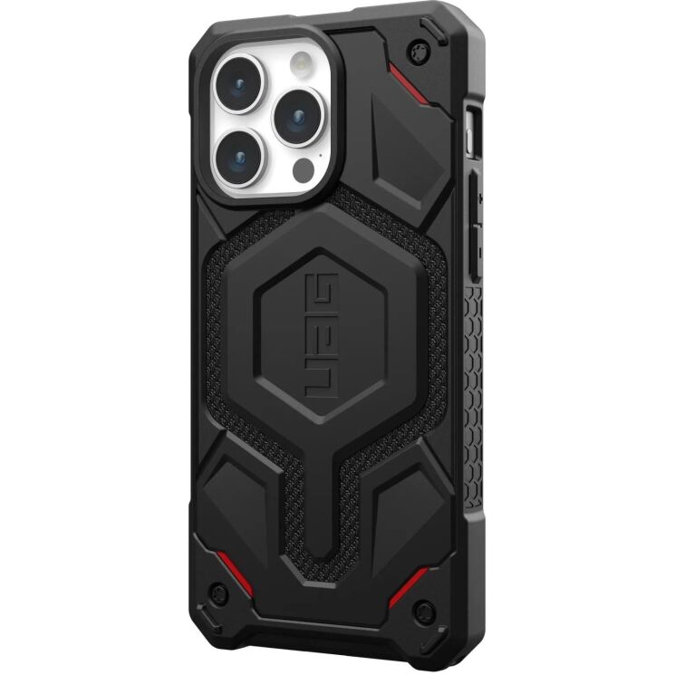 Защитный чехол URBAN ARMOR GEAR (UAG) Monarch Pro Kevlar MagSafe для Apple iPhone 15 Pro Max - Kevlar Black: фото 2 из 10