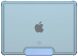 Защитный чехол URBAN ARMOR GEAR (UAG) [U] Lucent Series (FM) для Apple MacBook Air 13 (2022/2024) 134008115858 - Cerulean (323212L). Фото 1 из 11
