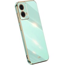 Защитный чехол XINLI Porcelain Design для Motorola Moto G85 - Cyan: фото 1 из 7