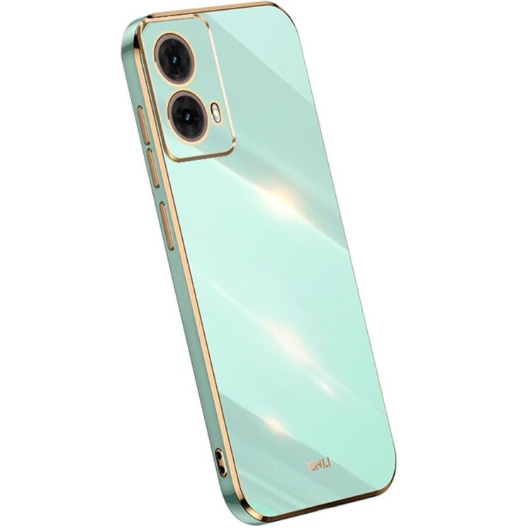 Защитный чехол XINLI Porcelain Design для Motorola Moto G85 - Cyan: фото 1 из 7