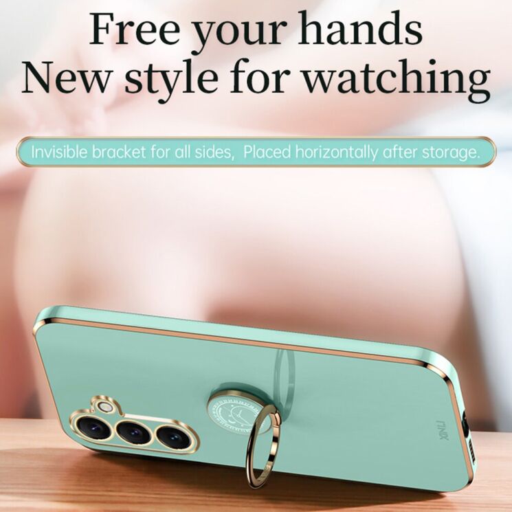 Защитный чехол XINLI Porcelain Ring для Samsung Galaxy S26 (S942) - Cyan: фото 3 из 7